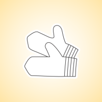 Варежки Лыжня