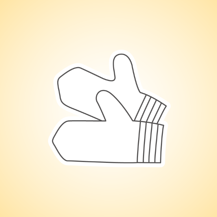 Варежки Лыжня