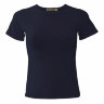 Однотонная футболка женская темно-синяя Redfort W стрейч хлопок 95 эластан 5