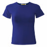 Однотонная футболка женская синяя Redfort W стрейч хлопок 95 эластан 5