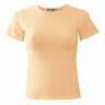 Однотонная футболка женская абрикосовая Redfort W стрейч хлопок 95 эластан 5